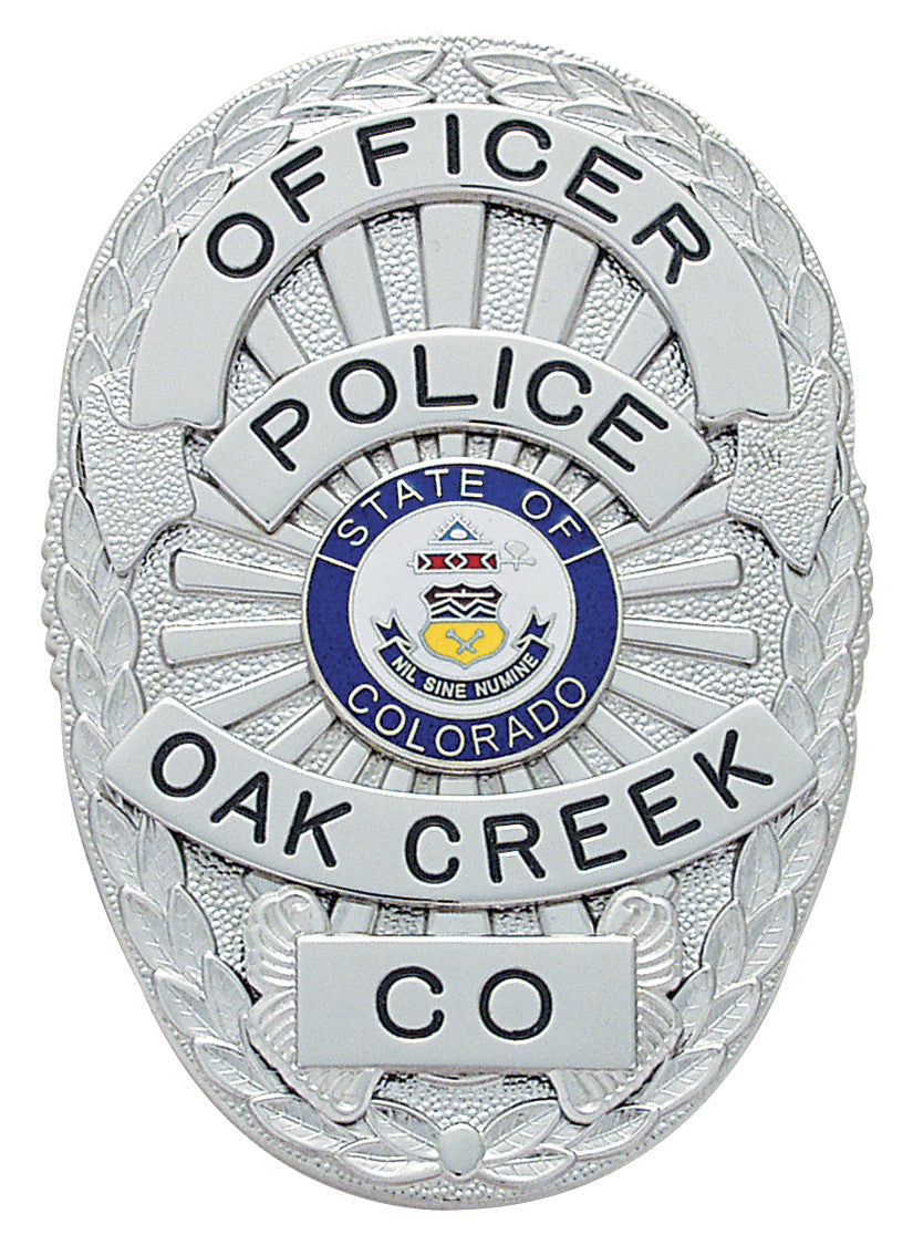 S66 - Custom Engraved Badge - Tophatter's Weapons'N'Deals Oval - Tophatter Daily Deals