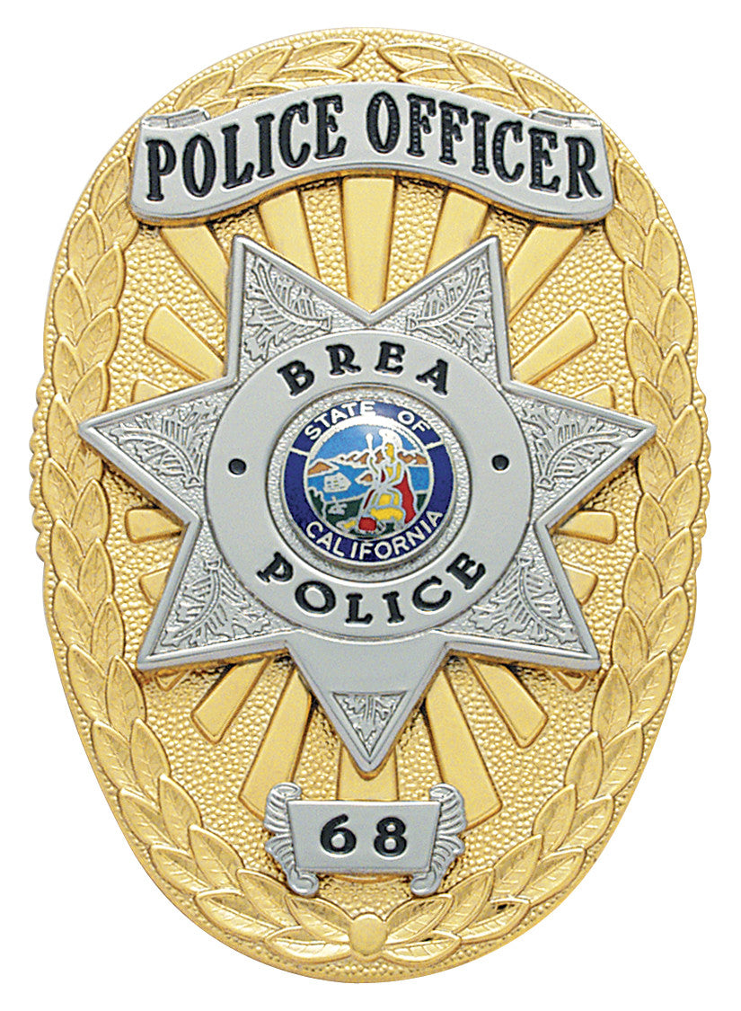 S68 - Custom Engraved Badge - Tophatter's Weapons'N'Deals Oval - Tophatter Daily Deals