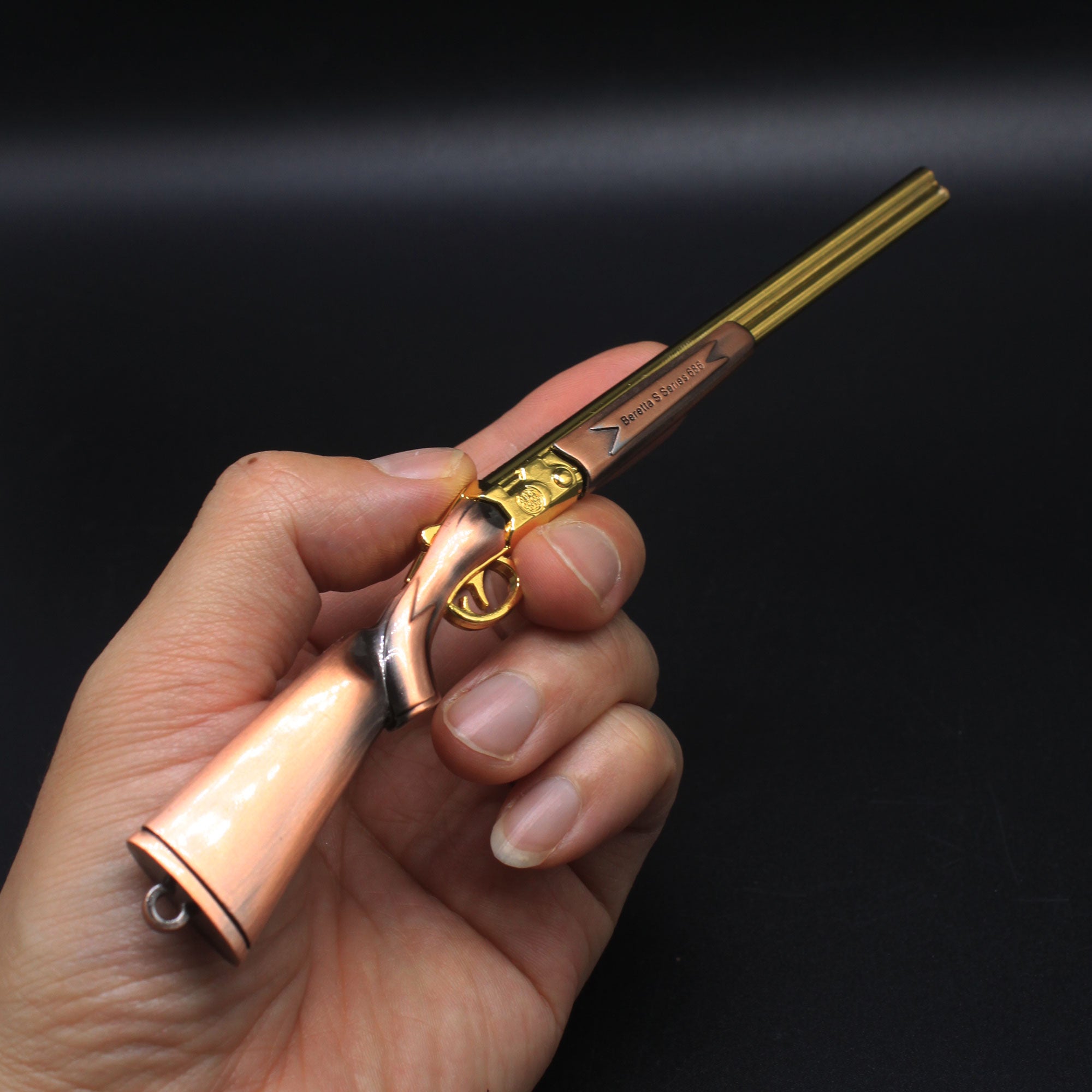 Miniature Metal S686 Double Barrel Shotgun 17CM/6.7" - Tophatter Daily Deals