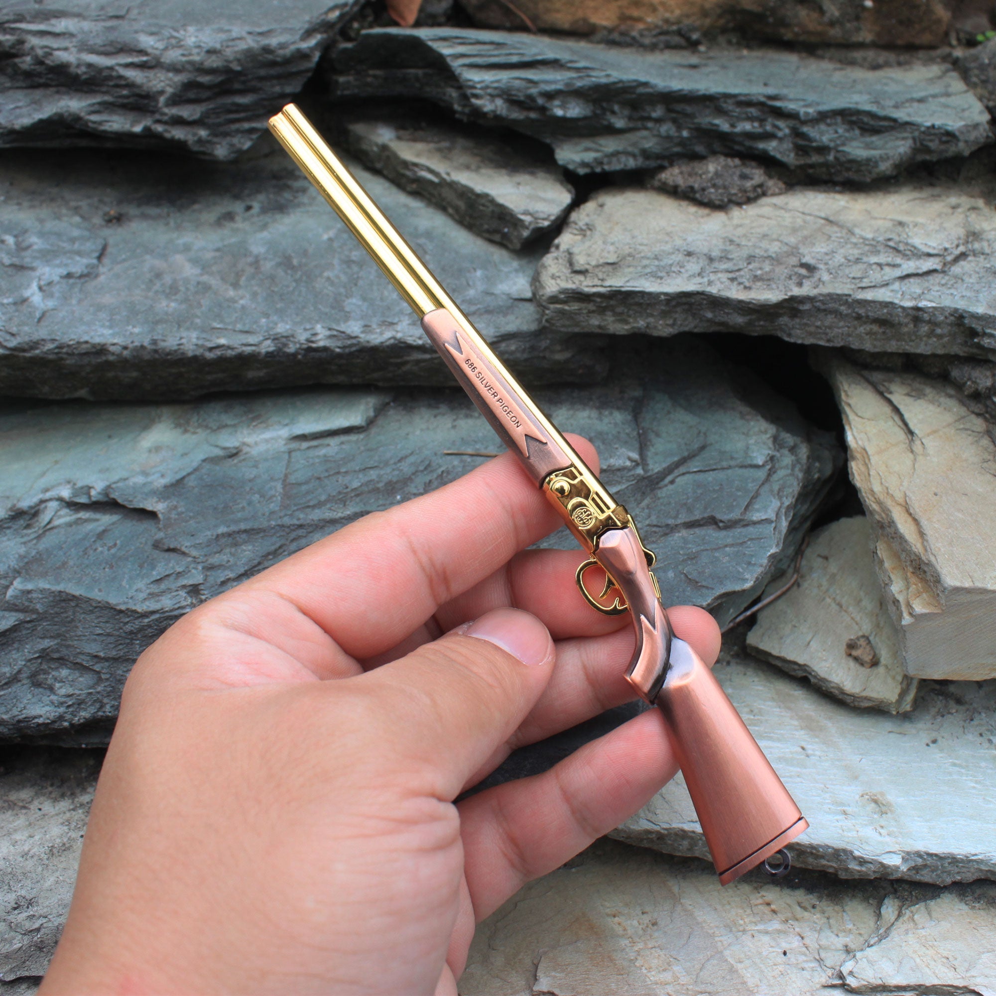 Miniature Metal S686 Double Barrel Shotgun 17CM/6.7" S686 Only - Tophatter Daily Deals