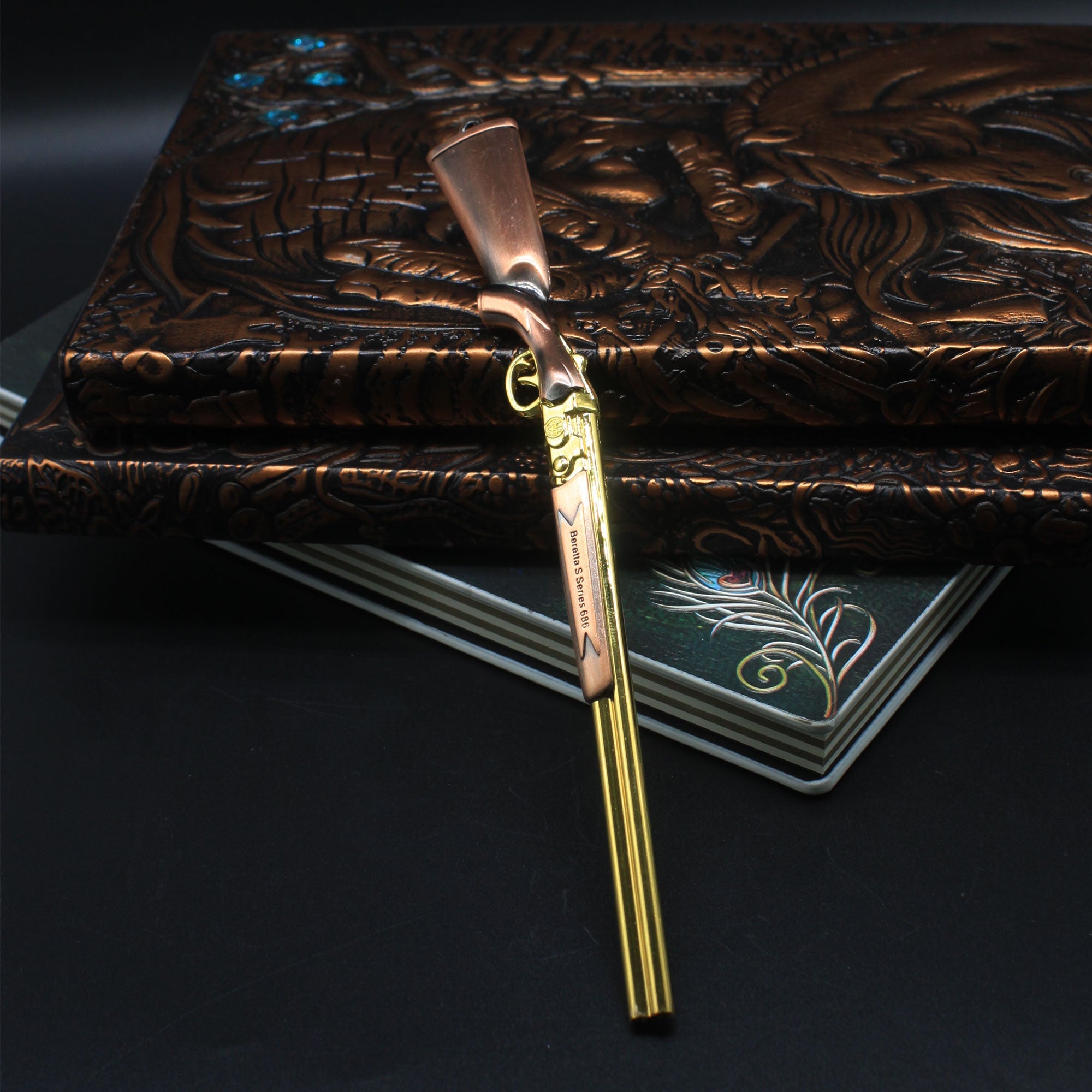 Miniature Metal S686 Double Barrel Shotgun 17CM/6.7" - Tophatter Daily Deals