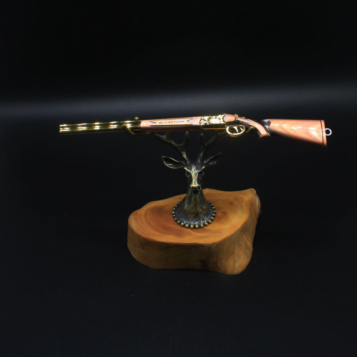 Miniature Metal S686 Double Barrel Shotgun 17CM/6.7" - Tophatter Daily Deals