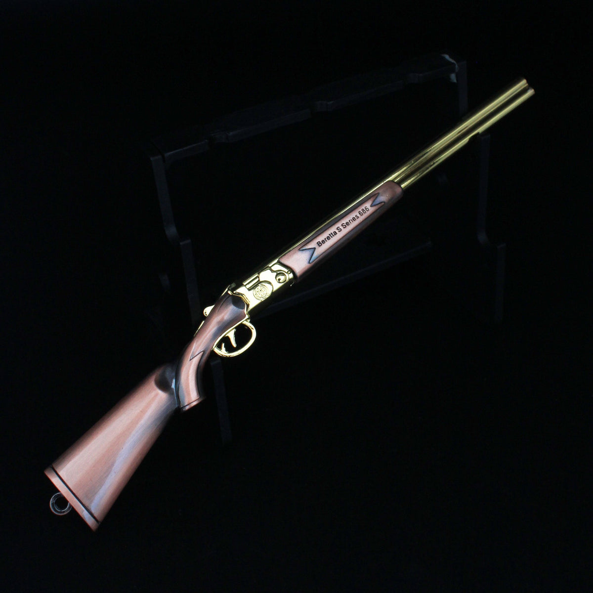 Miniature Metal S686 Double Barrel Shotgun 17CM/6.7" - Tophatter Daily Deals