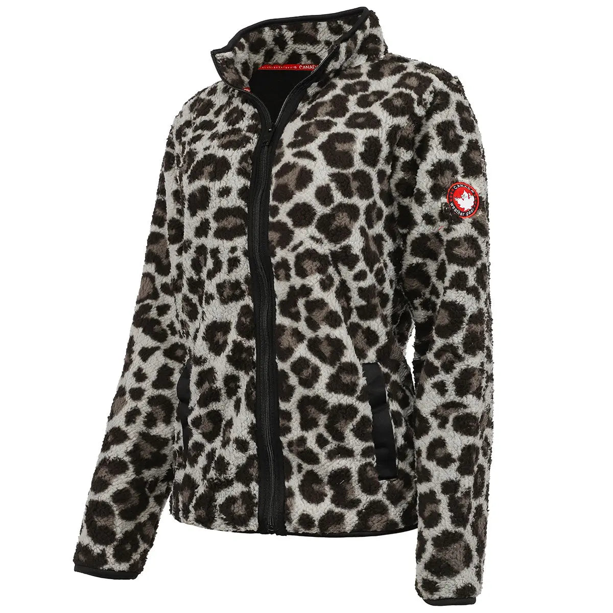Canada Weather Gear Women's Full Zip Printed Sherpa Jacket Full Zip - Tophatter Daily Deals