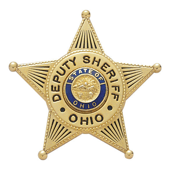 S80- Custom Engraved Badge - Tophatter's Weapons'N'Deals 5 Point Stars - Tophatter Daily Deals