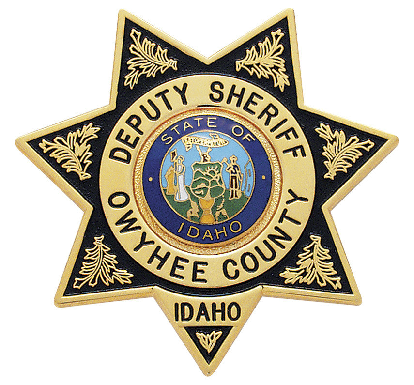 S82 - Custom Engraved Badge - Tophatter's Weapons'N'Deals 7 Point Stars - Tophatter Daily Deals