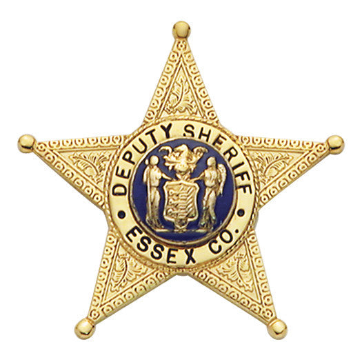 S86M- Custom Engraved Badge - Tophatter's Weapons'N'Deals 5 Point Stars - Tophatter Daily Deals