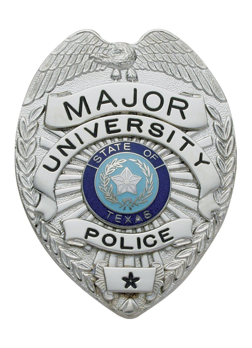 S87B - Custom Engraved Badge - Tophatter's Weapons'N'Deals Eagle Top - Tophatter Daily Deals