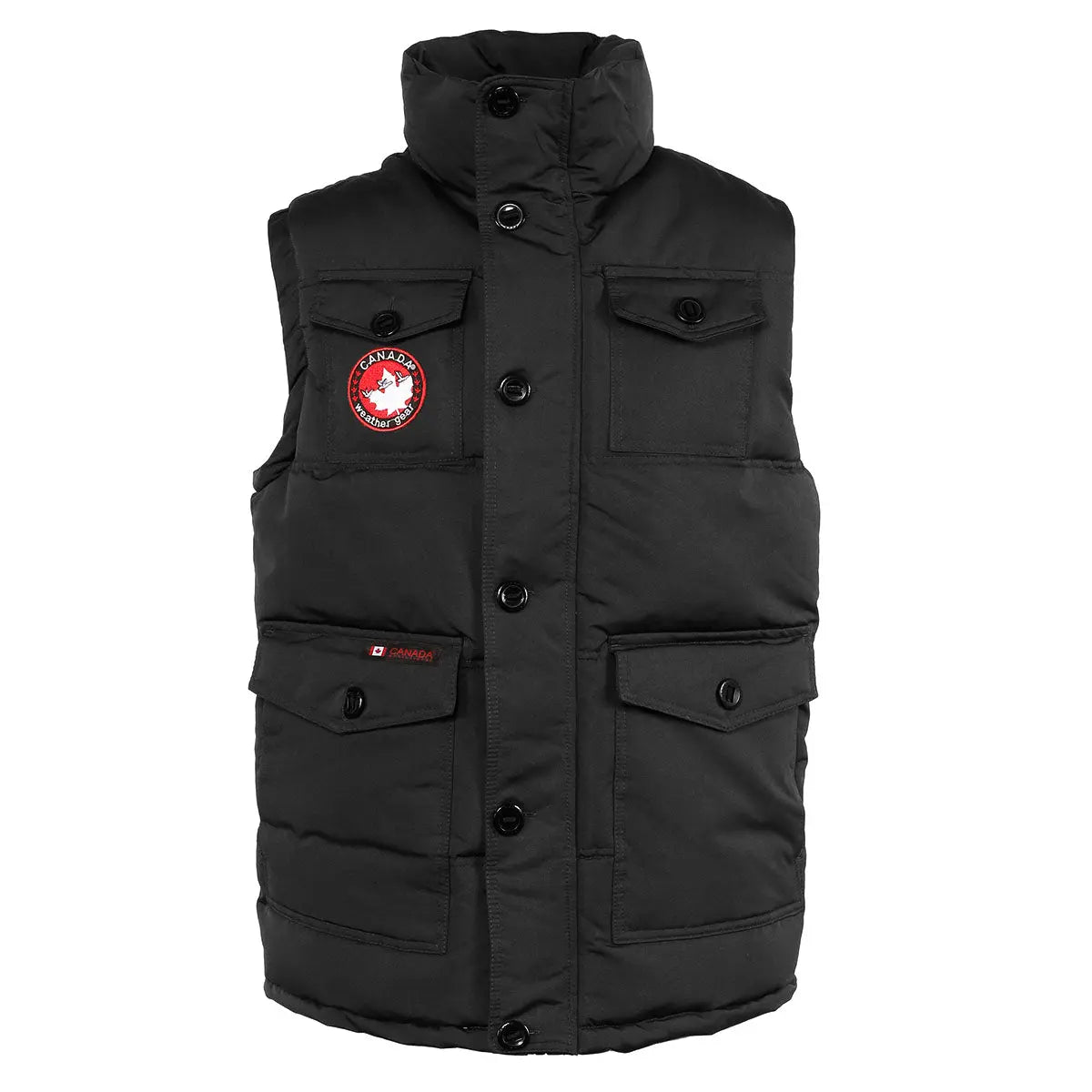 Canada Weather Gear Men's Puffer Vest Black Vests - Tophatter Daily Deals