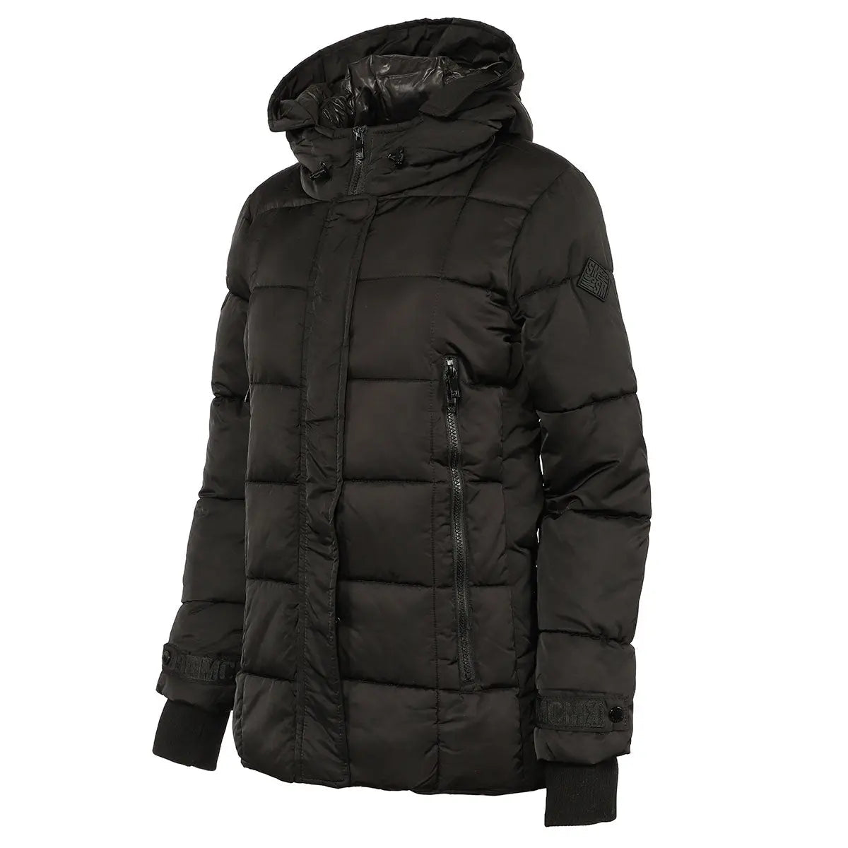 Steve Madden Women's Hooded Puffer Jacket Puffer - Tophatter Daily Deals