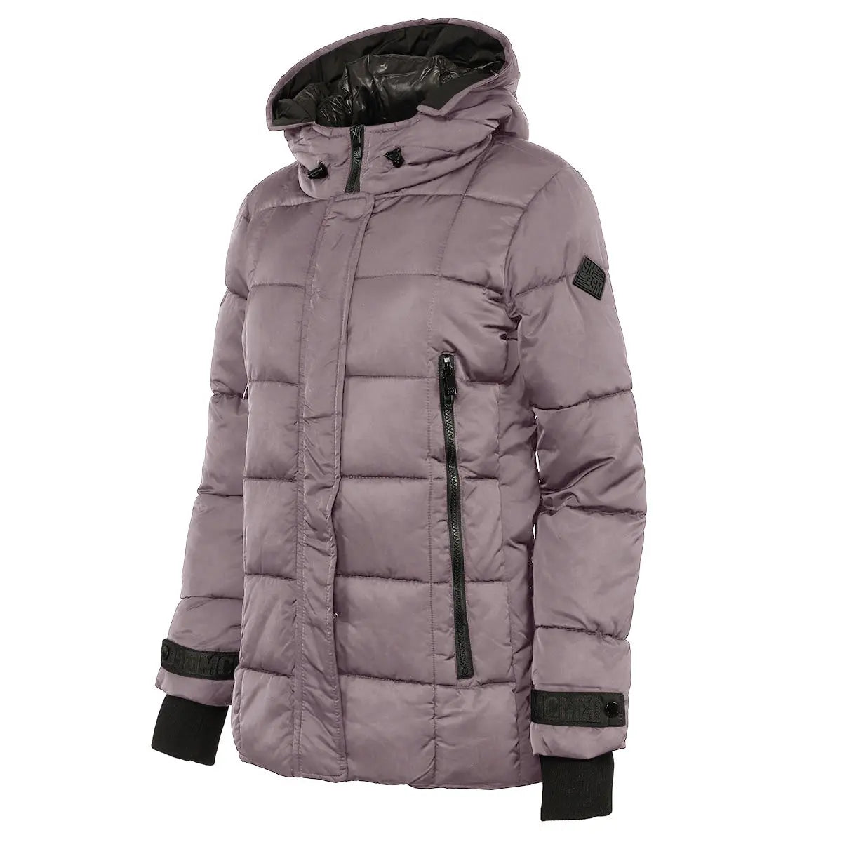 Steve Madden Women's Hooded Puffer Jacket Puffer - Tophatter Daily Deals