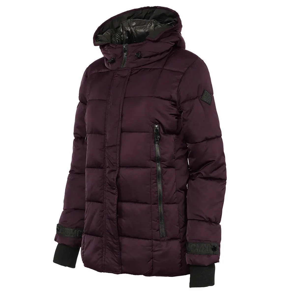 Steve Madden Women's Hooded Puffer Jacket Puffer - Tophatter Daily Deals