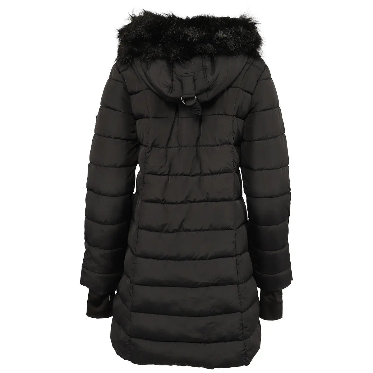 Steve Madden Women's Jacket with Faux Fur Hood Puffer - Tophatter Daily Deals