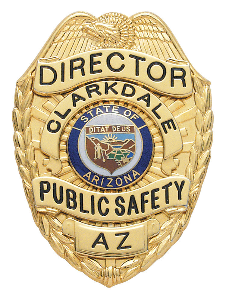 S89A - Custom Engraved Badge - Tophatter's Weapons'N'Deals Eagle Top - Tophatter Daily Deals