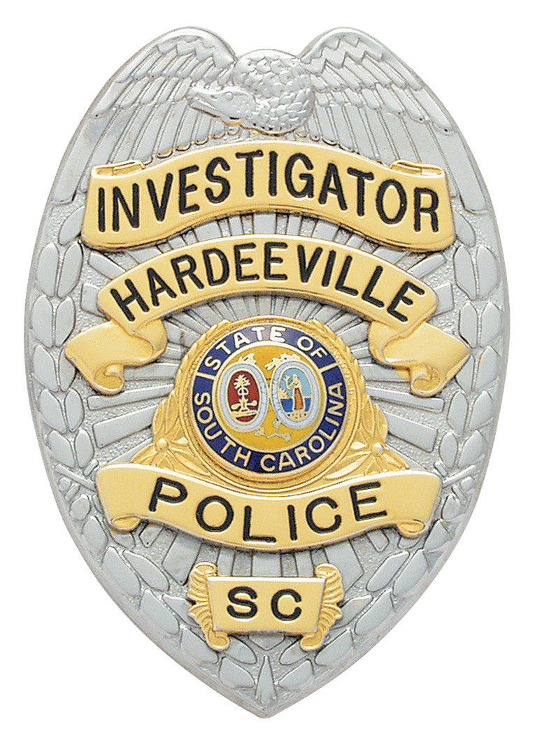 S92 - Custom Engraved Badge - Tophatter's Weapons'N'Deals Eagle Top - Tophatter Daily Deals