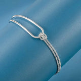 S925 Hypoallergenic Minimalist Geometric Collage Bracelet Bracelets - Tophatter Daily Deals
