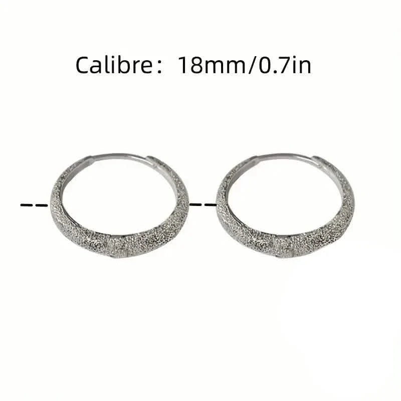 S925 Sterling Silver Sparkling Starry River Hoop Earrings Earrings - Tophatter Daily Deals
