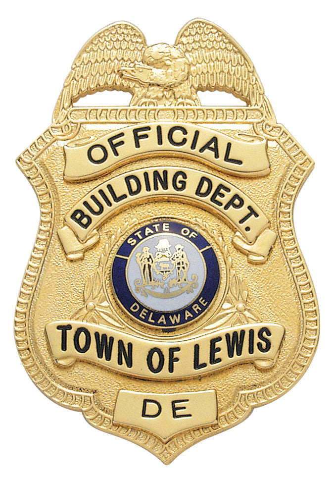 S94A - Custom Engraved Badge - Tophatter's Weapons'N'Deals Eagle Top - Tophatter Daily Deals