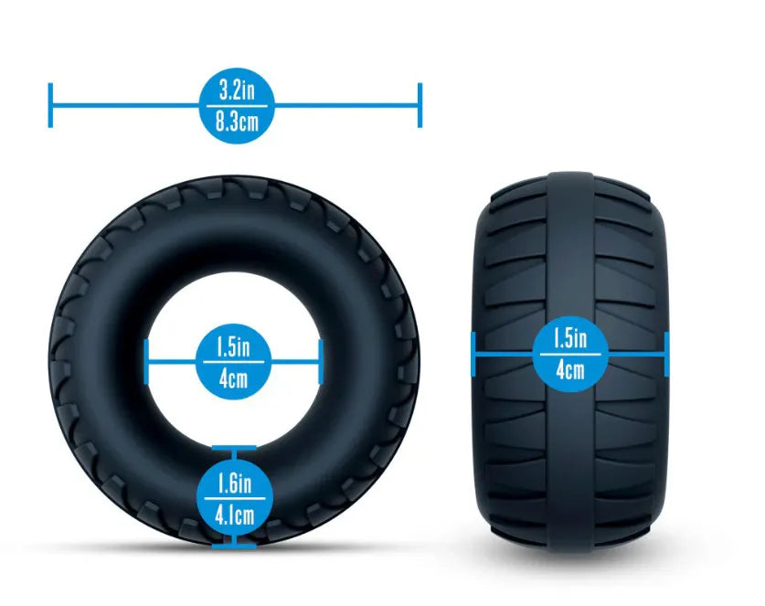 Performance Plus Traction (Black) – Premium Textured Cock Ring > Cock Ring > Single - Tophatter Daily Deals