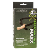 Performance Maxx Extension With Harness Ivory 2 Inch Length Adding Sleeve and Ultra-Thick Supportive Straps > Dildos > Hollow Strap Ons - Tophatter Daily Deals