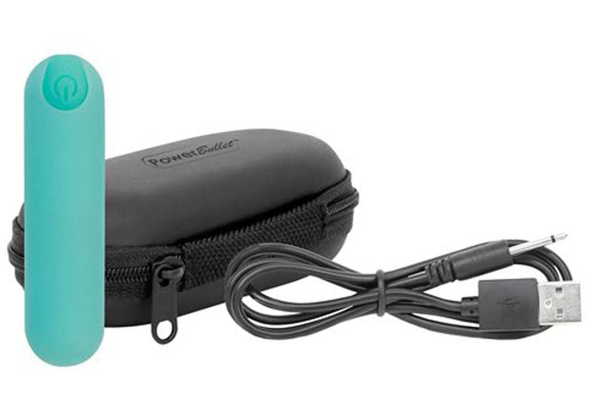 Essential 3 Inch Bullet Vibrator Teal with Discreet Storage Case > Vibrators > Mini Vibrators - Tophatter Daily Deals