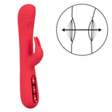 Throb Pulse Red Silicone Rabbit Vibrator with Double Thumping Action and 7 Vibration Functions > Vibrators > Ladies > Rabbit - Tophatter Daily Deals