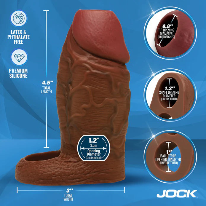 Jock Enhancers 1 Inch Silicone Penis Extension Sleeve Light > Sex Toys For Men > Penis Sleeves - Tophatter Daily Deals