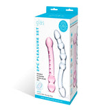 Glas Double Pleasure 6 Inch and 7.5 Inch Two-Piece Glass Dildo Set > Glass > Dildos - Tophatter Daily Deals