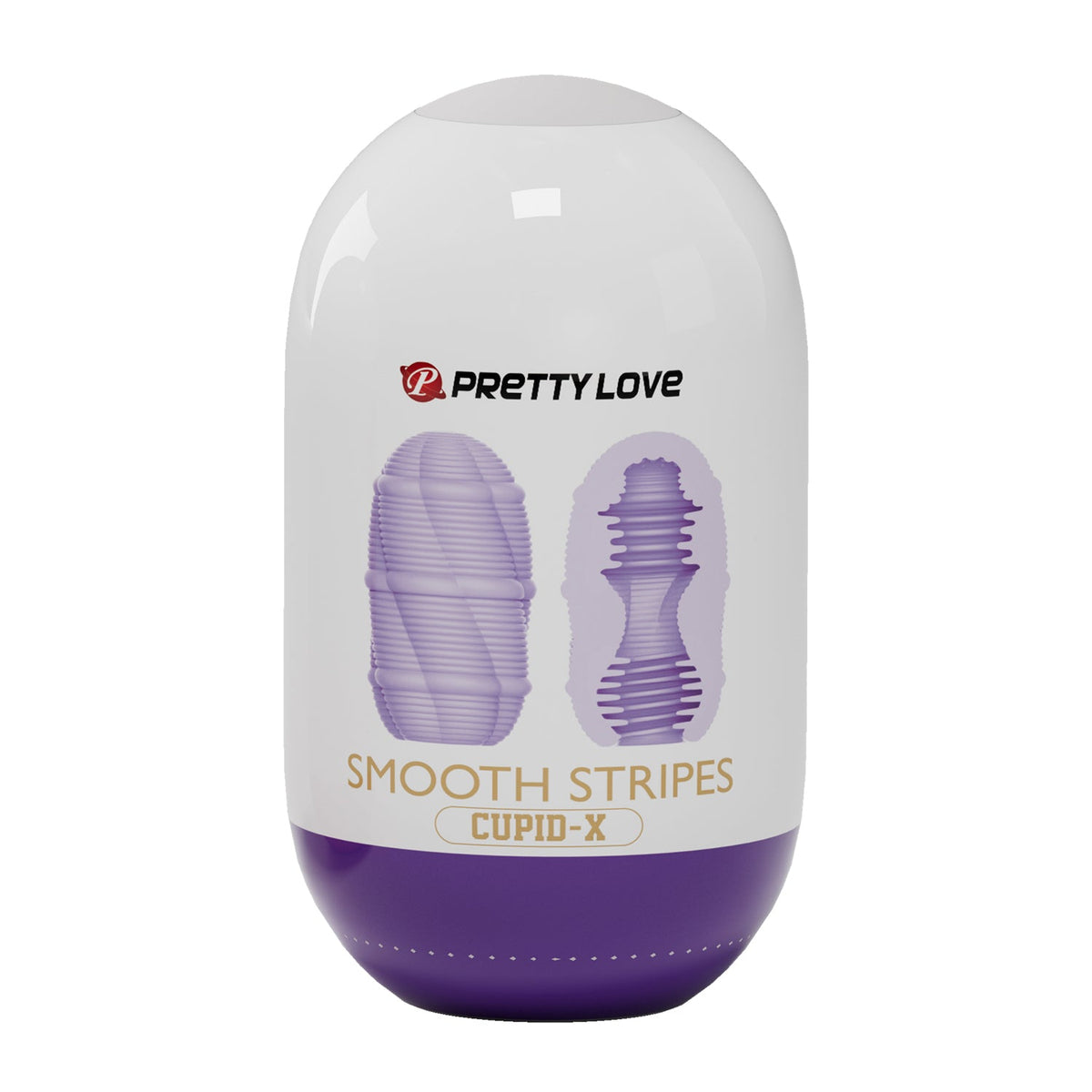 Pretty Love Cupid X Smooth Stripes – Textured Masturbator > Sex Toys For Men > Masturbators Cup - Tophatter Daily Deals