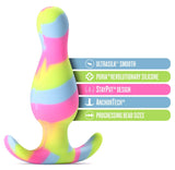 Avant Kaleido (Lime) – Ultrasilk Smooth Silicone Curved Vibrator > Anal Range > Vibrating Butt Plugs - Tophatter Daily Deals