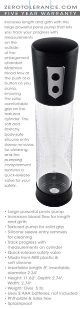 Pump Up The Volume – Large Powerful Penis Pump With Measurement Tracking And Textured Grip > Pumps > Penis Pumps Electric - Tophatter Daily Deals