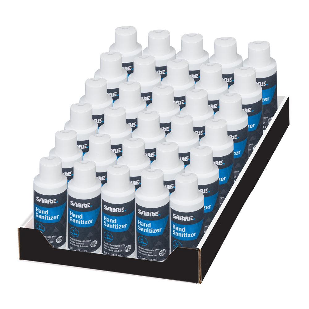 SABRE 4 OZ Liquid Hand Sanitizer with 30 Piece Display Survival - Tophatter Daily Deals