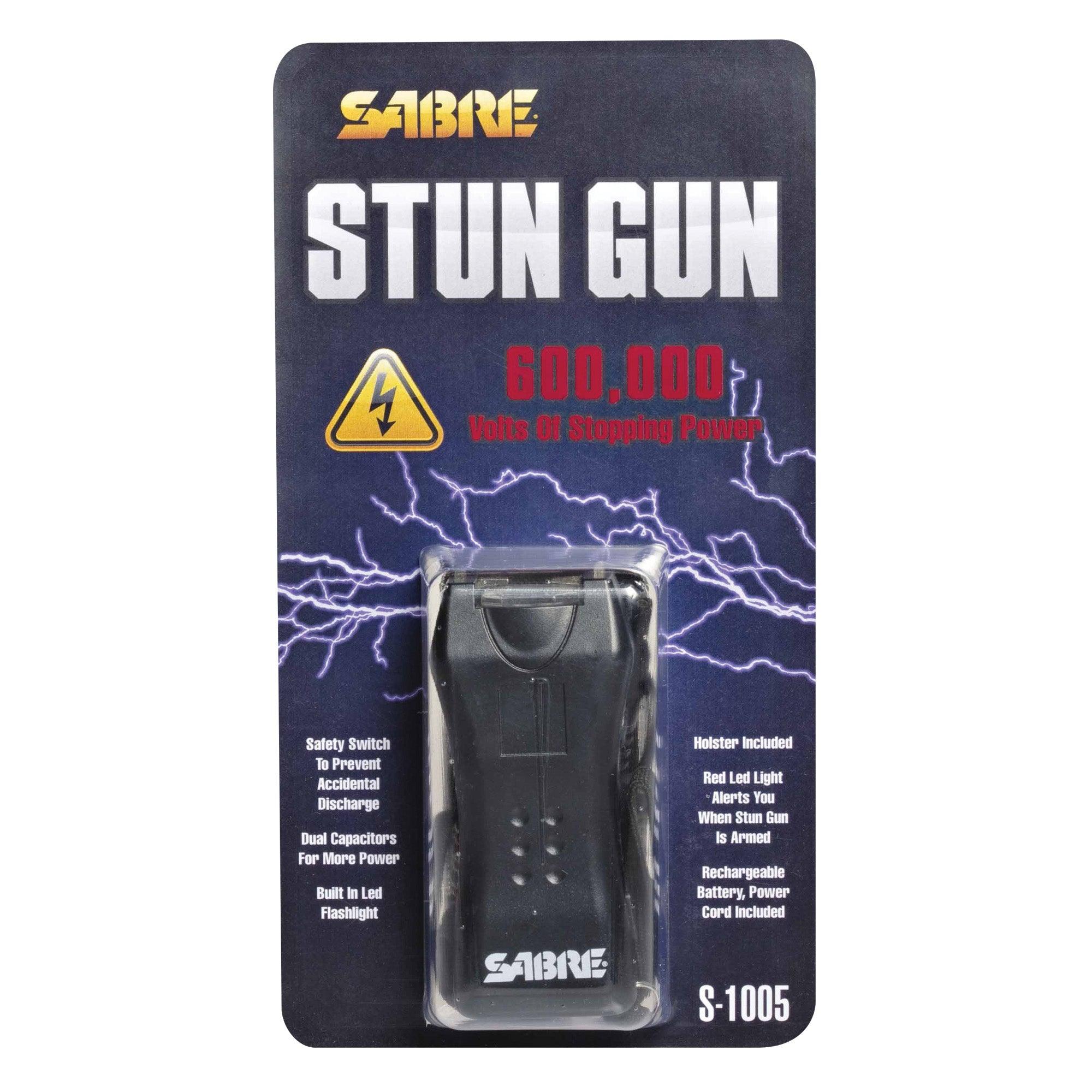 Sabre Mini Stun Gun 600,000 Volts, Black Self Defense - Tophatter Daily Deals