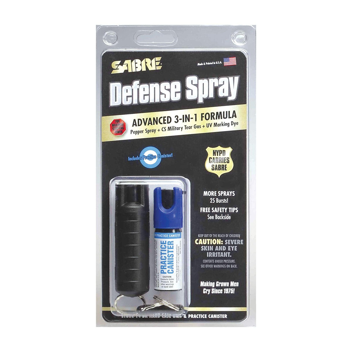 Sabre Pepper Spray with Quick Release Key Ring & Practice Spray Self Defense - Tophatter Daily Deals