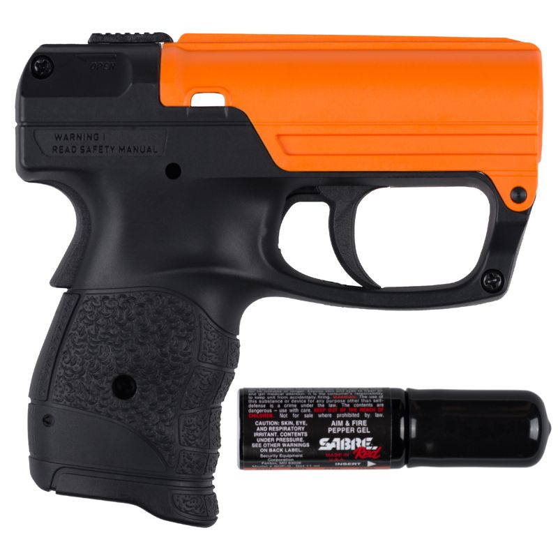 Sabre Aim and Fire Pistol Grip Pepper Gel Gun Standard (1 Live + 1 Inert) Pepper Spray - Tophatter Daily Deals