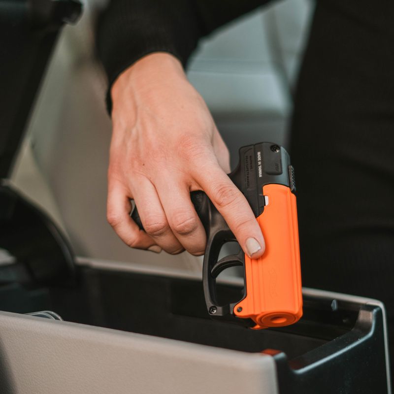 Sabre Aim and Fire Pistol Grip Pepper Gel Gun Pepper Spray - Tophatter Daily Deals