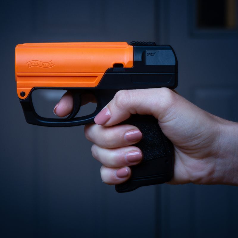 Sabre Aim and Fire Pistol Grip Pepper Gel Gun Pepper Spray - Tophatter Daily Deals