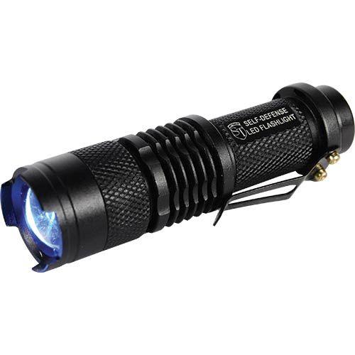 500 Lumen LED Self Defense Zoomable Flashlight Security - Tophatter Daily Deals