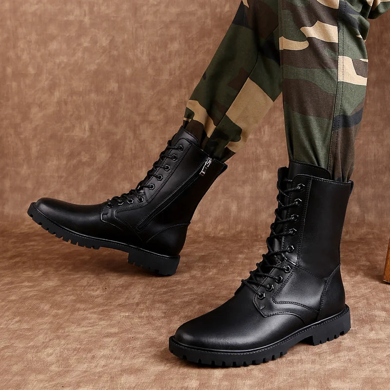 Safety Trekking Leather Riding Moto Shoes Boots - Tophatter Daily Deals