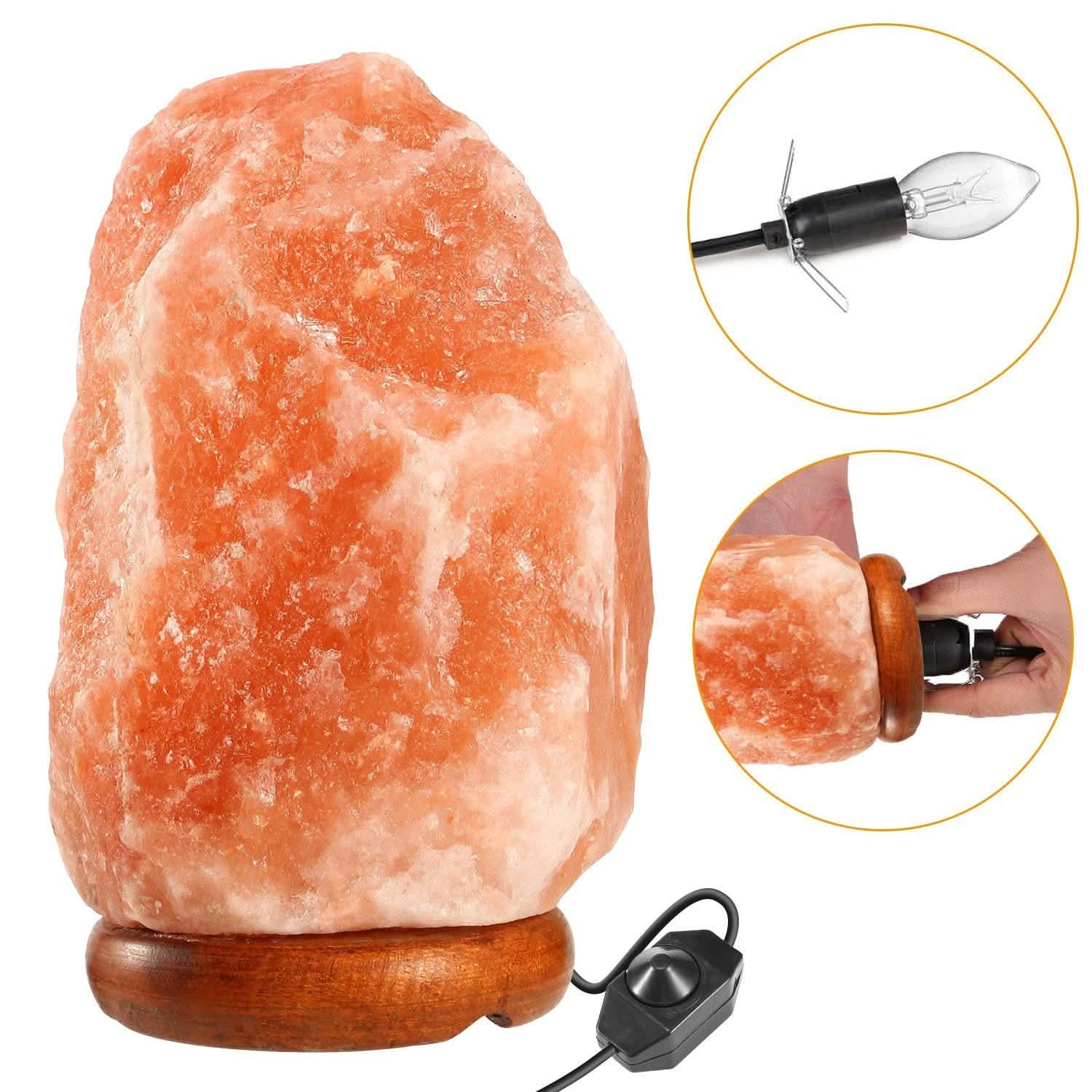 Salt Crystal Rock Lamp Indoor Lighting - Tophatter Daily Deals