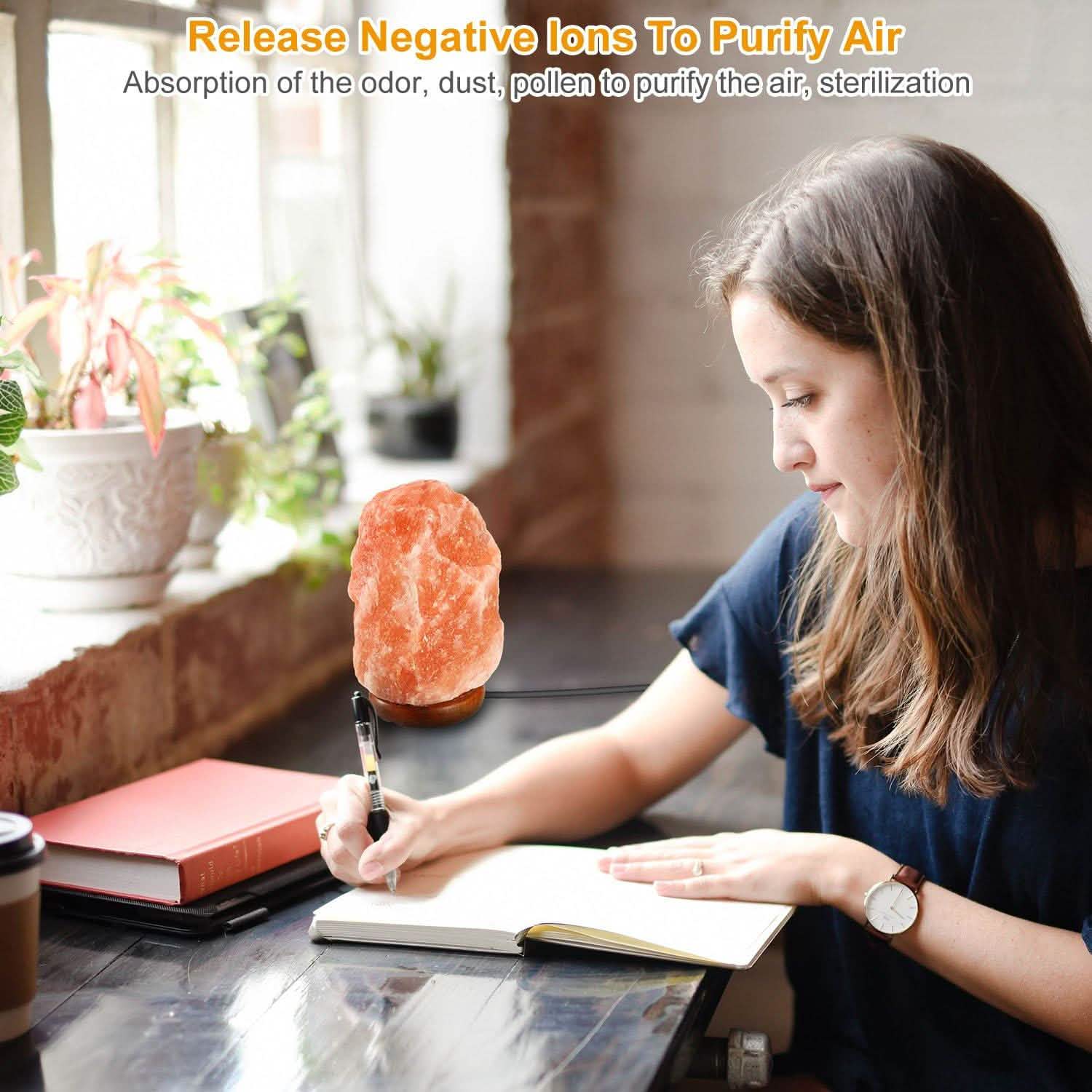 Salt Crystal Rock Lamp Indoor Lighting - Tophatter Daily Deals