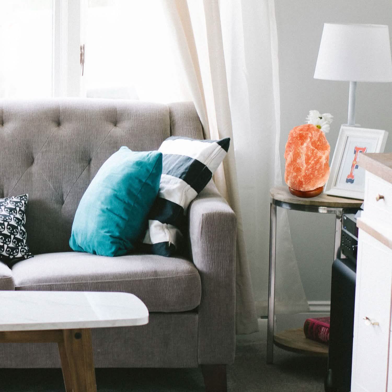 Salt Crystal Rock Lamp Indoor Lighting - Tophatter Daily Deals