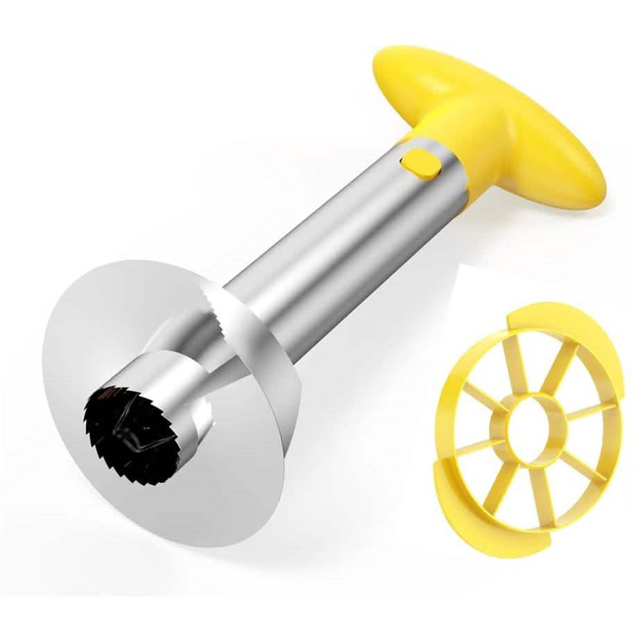 SameTech Easy Kitchen Tool Stainless Steel Fruit Pineapple Peeler Corer Slicer Cutter Kitchen Tools & Gadgets - Tophatter Daily Deals
