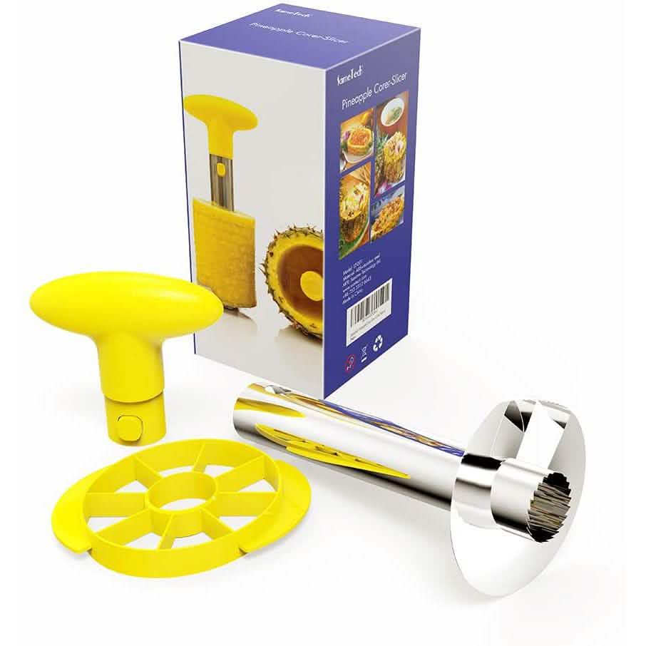 SameTech Easy Kitchen Tool Stainless Steel Fruit Pineapple Peeler Corer Slicer Cutter Kitchen Tools & Gadgets - Tophatter Daily Deals