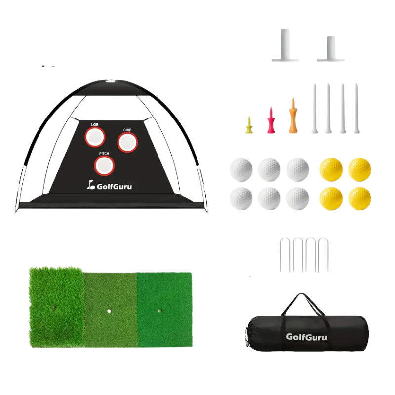 Golf Practice Net with Mat & Target Golf Equipment - Tophatter Daily Deals