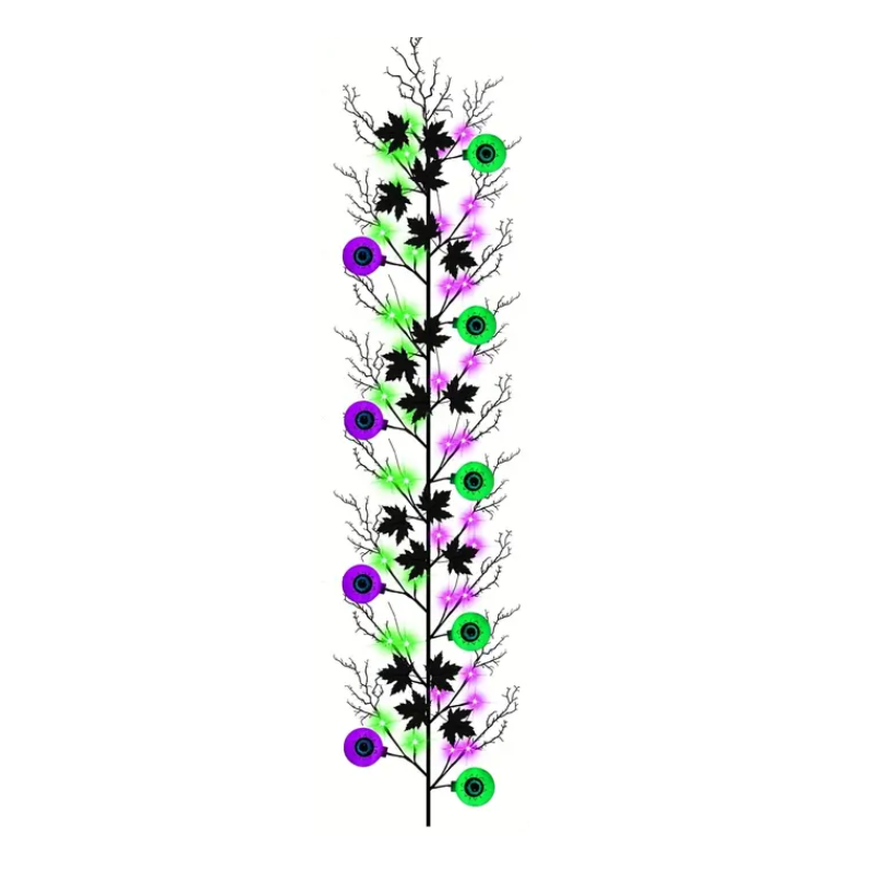Halloween Willow Vine Garland with 54 LED Lights Halloween - Tophatter Daily Deals
