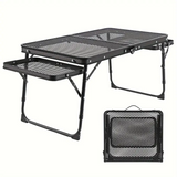 Camping Table with Extendable Wings & Mesh Top Camping & Hiking - Tophatter Daily Deals