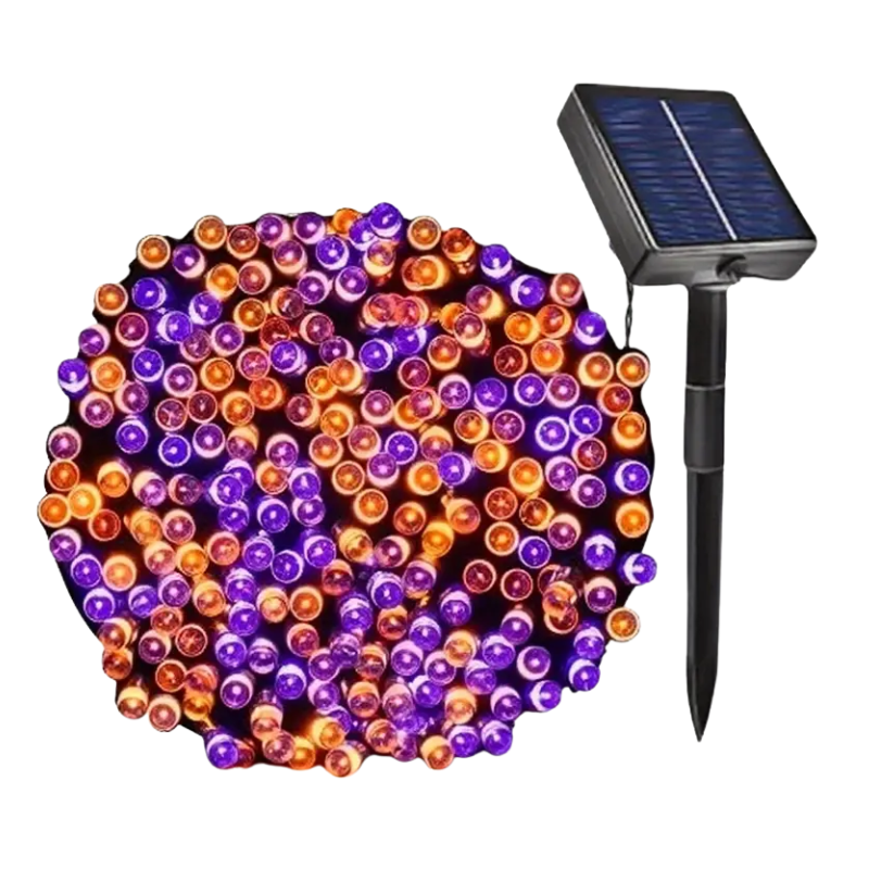 Halloween Solar String Lights Lithium Battery Outdoor Decor Halloween - Tophatter Daily Deals