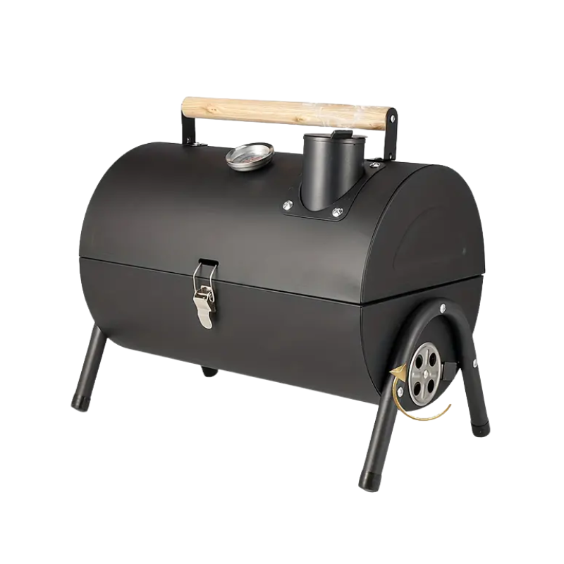 Portable Charcoal Grill BBQ Smoker with Handle Kitchen Appliances - Tophatter Daily Deals