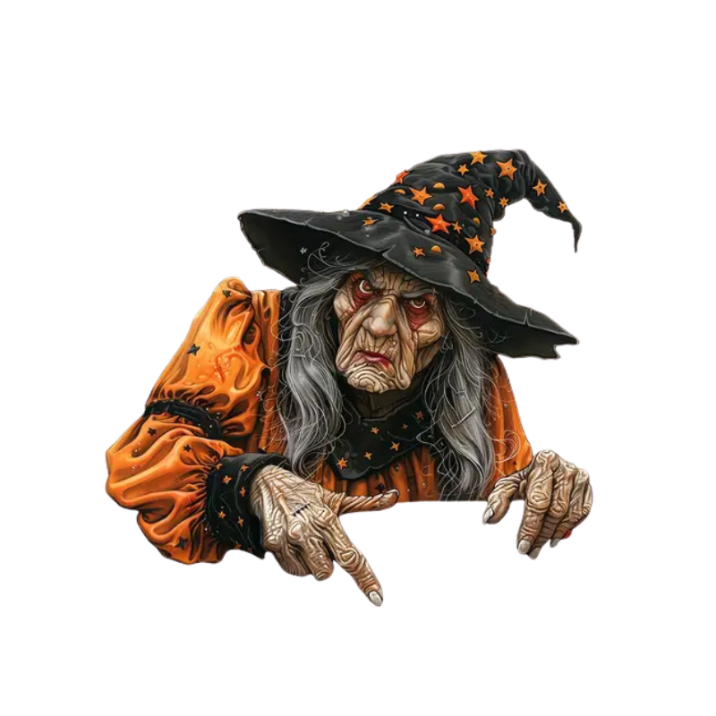 Halloween Witch Fence Decoration Halloween - Tophatter Daily Deals